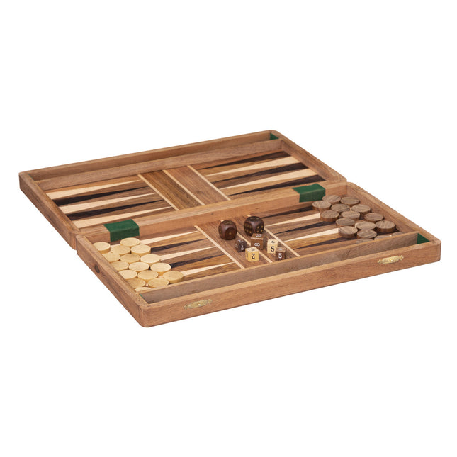Juego de "backgammon" de madera de acacia 36x41 - 185973
