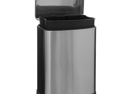 Basurero "Ariane" metálica 50L apertura pedal acero inoxidable - 186155A