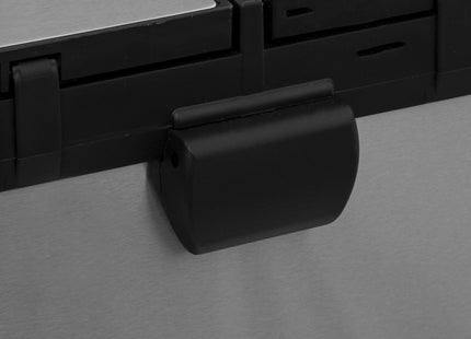 Basurero "Aria" de clasificación selectiva de acero inoxidable 2 contenedores de 30L con apertura por pedal -  186157A