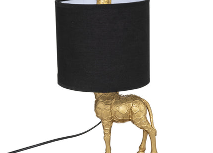 Velador "Jirafa" de resina y metal dorado A42cm - 186363