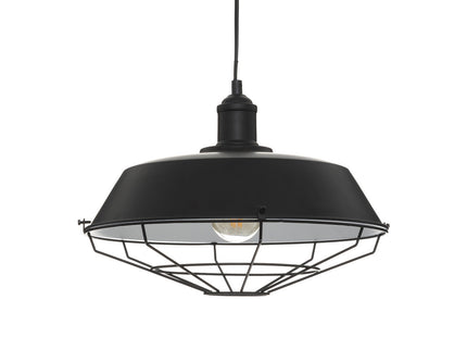 Lámpara suspendida "Nathan" de metal negro D35cm - 186382