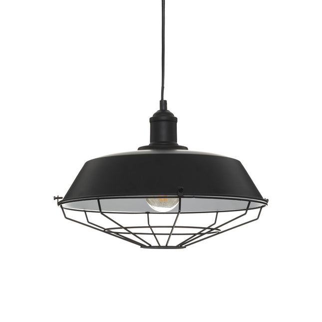 Lámpara suspendida "Nathan" de metal negro D35cm - 186382
