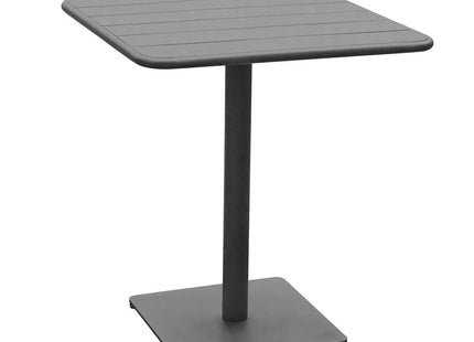 Mesa de jardín cuadrada "Phuket" grafito 2 plazas en acero tratado - 186523A