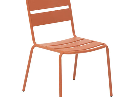 Silla de jardín apilable "Phuket" ámber en acero tratado  - 186525J