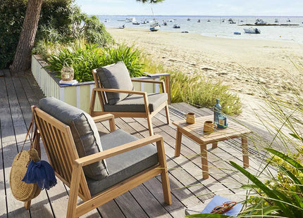 Juego de muebles de jardín de acacia "Tiwi" para 2 personas - 186601