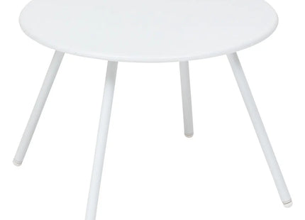 Mueble de jardín dúo "Paopao" blanco en acero tratado epoxi - 186620A