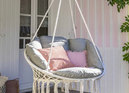 Sillón colgante de relax "Cordessa" de acero tratado con epoxi - 186679A