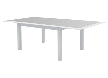 Mesa de jardín extensible "ALLURE" gris y blanca 10 asientos - 187005