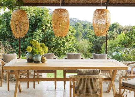 Mesa de jardín alta "XENIA" de acacia 10 plazas - 187049