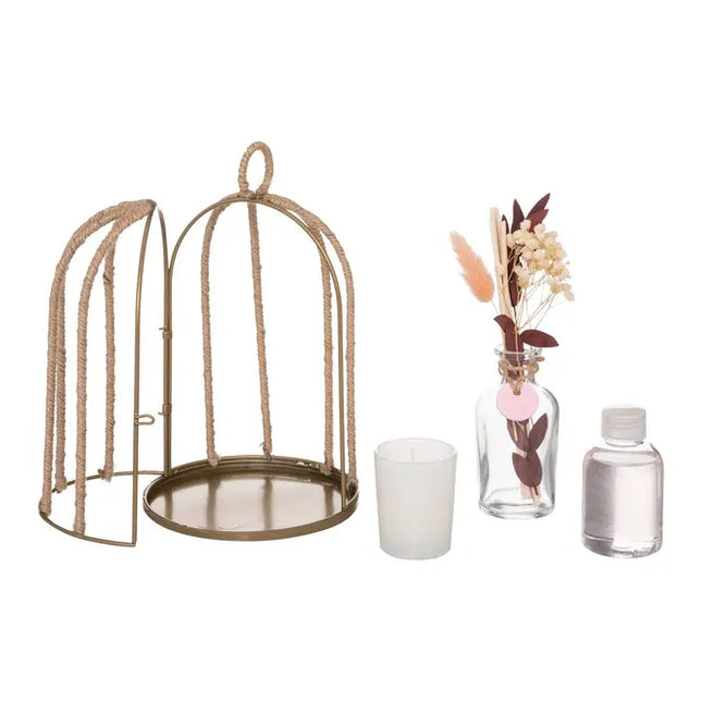 Set de fragancia "Paola" con cuerda de lino - 187639A