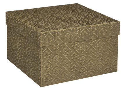 Caja "Midnight" Metálica Dorada M - 187718B