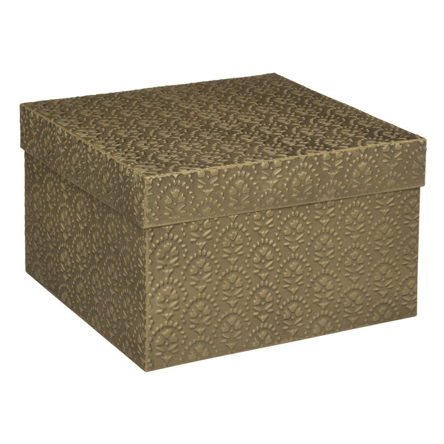 Caja "Midnight" Metálica Dorada M - 187718B
