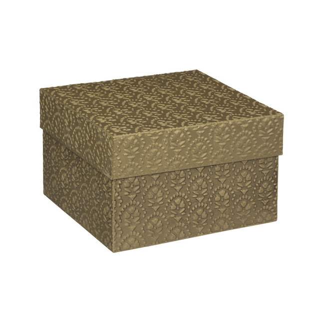 Caja "Midnight" Metálica Dorada P - 187718B