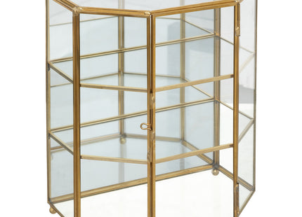 Joyero "Mood" de latón y cristal A23cm - 187738