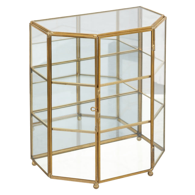 Joyero "Mood" de latón y cristal A23cm - 187738