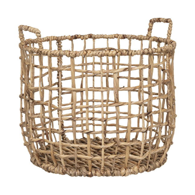 Cesta "Odin" de metal y jacinto G - 187748