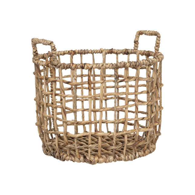 Cesta "Odin" de metal y jacinto M - 187748