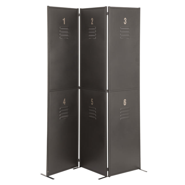 Mampara "Soul" de metal gris oscuro A170,5cm - 187751