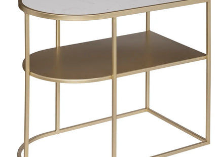 Mesa auxiliar "Paige" dorado 52x31cm - 187764A