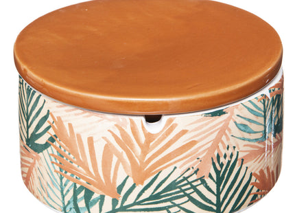 Cenicero de cerámica "Alicante" con tapa D15 - 187900