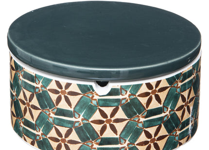 Cenicero de cerámica "Alicante" con tapa D15 - 187900