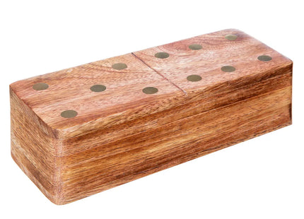 Juego de dominó de madera de mango 16x6,5x5cm - 187911