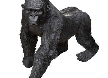 Estatuilla de gorila en resina negra A22,5cm - 187931