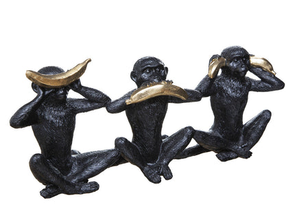 Estatuilla 3 Monos en resina L40cm - 187933