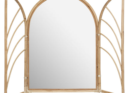 Espejo de pared de ratán "Aoni" 52x70 - 187990