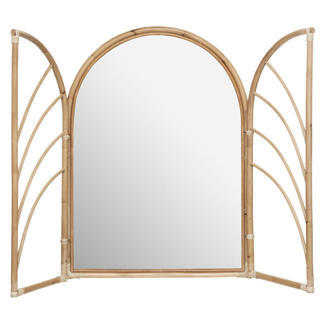 Espejo de pared de ratán "Aoni" 52x70 - 187990