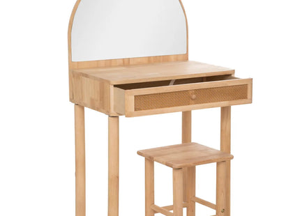 Tocador y taburete infantil madera de hevea 55x100cm - 188210
