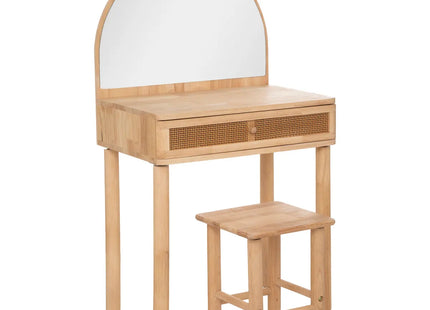 Tocador y taburete infantil madera de hevea 55x100cm - 188210