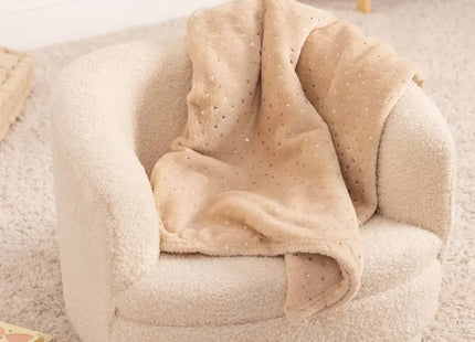Frazada infantil "Oya" de franela beige de 75x100cm -  188275C