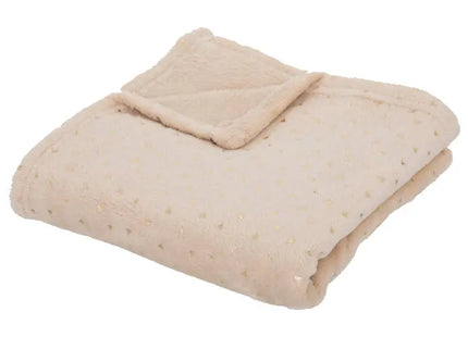 Frazada infantil "Oya" de franela beige de 75x100cm -  188275C