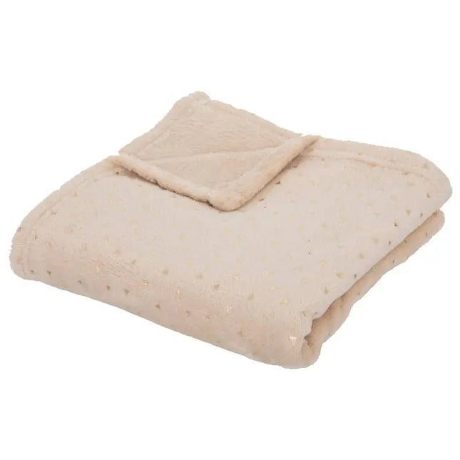 Frazada infantil "Oya" de franela beige de 75x100cm -  188275C