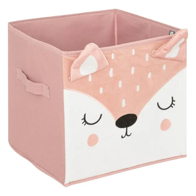 Caja de almacenamiento rosa con forma de ciervo, 29x29 cm - 188278