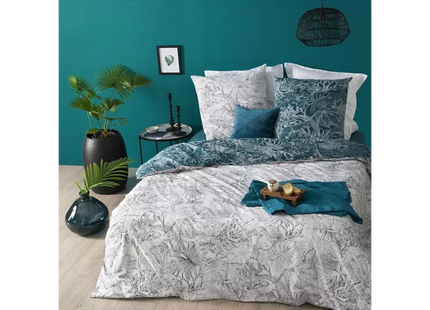 Juego de cama capitoné de algodón 260x240cm "Jungle" - 188557