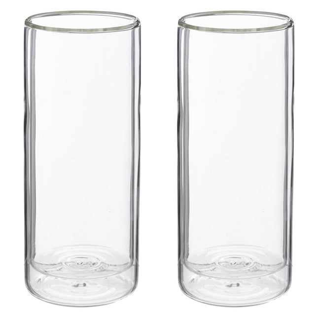 Set de 2 vasos "Clea" de Vidrio Doble Pared 35CL - 188840