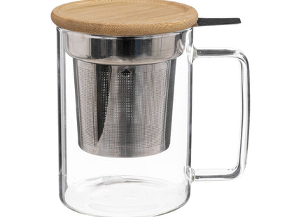 Tetera "Mia" en Vidrio y Bambú 45 CL - 188843