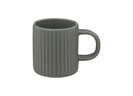 Taza "Estriada" espresso de loza 10CL Verde - 188845A
