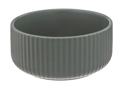 Bol de loza estriada verde 80cl - 188847A