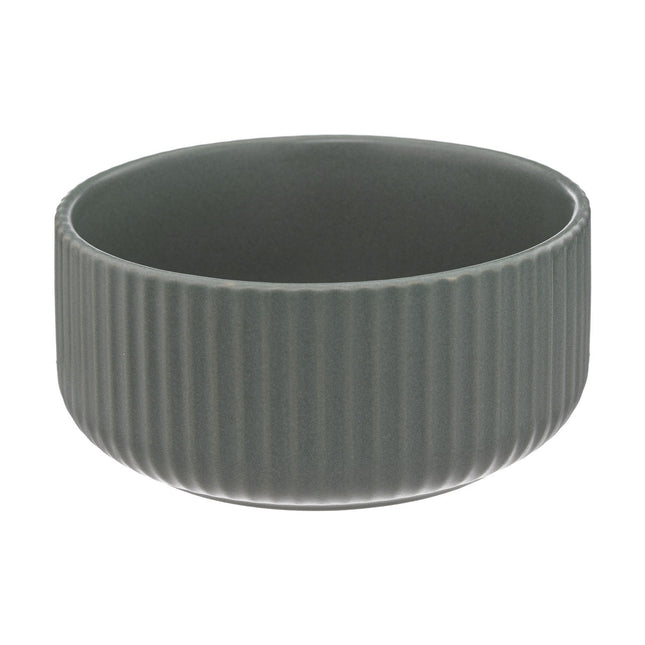 Bol de loza estriada verde 80cl - 188847A