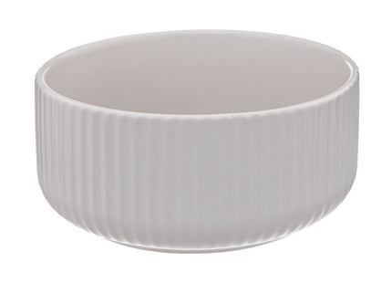 Bol de loza estriada blanco 80cl - 188847C