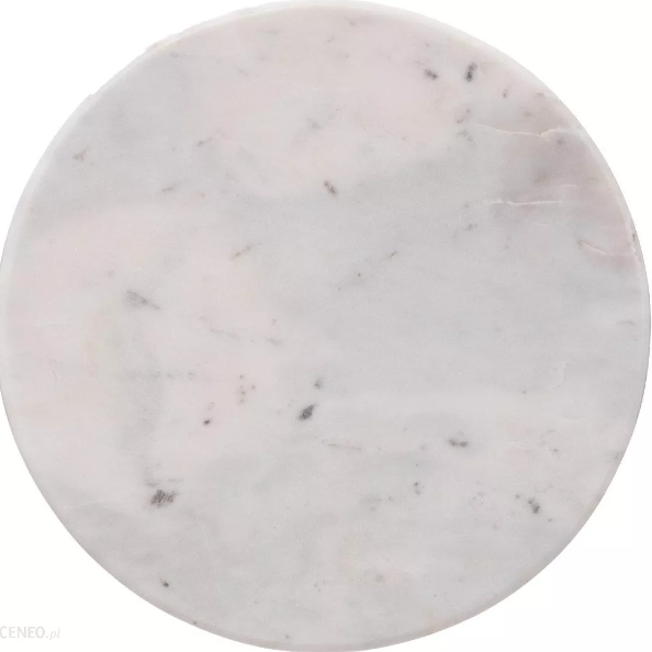 Plato de presentación "Sublima" de mármol blanco D30cm - 188888A