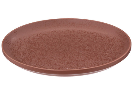 Plato plano de cerámica D27cm terracota "Loft" - 188933