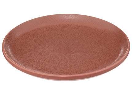 Plato de postre de cerámica D18cm terracota "Precious loft" - 188934
