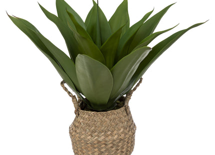 Agave artificial en maceta de caña A48cm - 189124