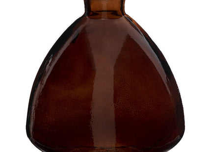 Jarrón de vidrio reciclado "Candy" marrón D16 x A19cm - 189215