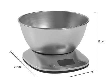 Balanza digital con recipiente de acero inoxidable - 189397