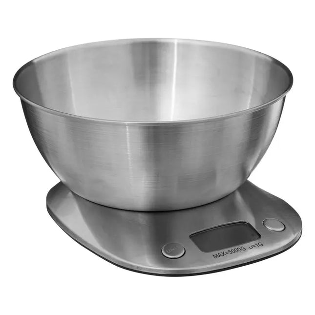Balanza digital con recipiente de acero inoxidable - 189397